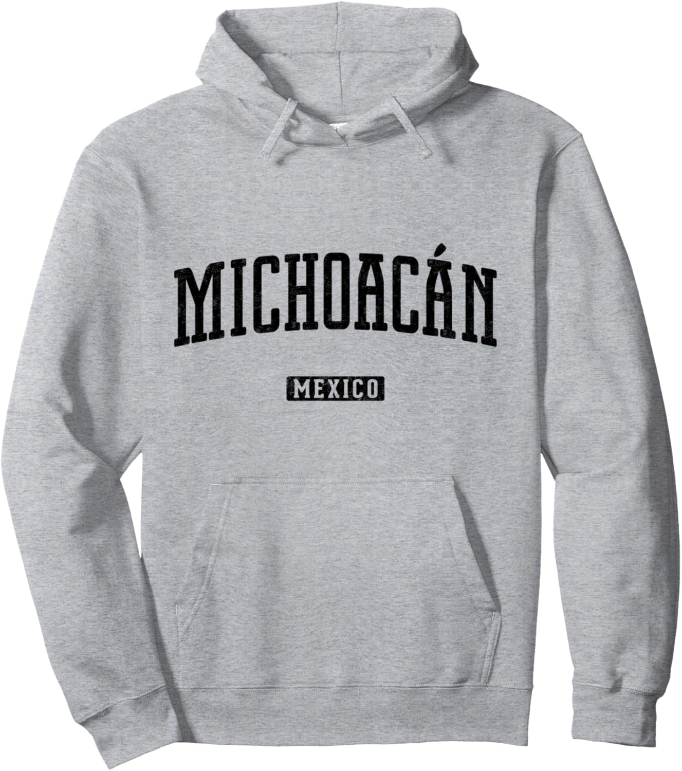 

Винтажная мексиканская толстовка с капюшоном из Мичоакана Michoacan Apparel Co, серый