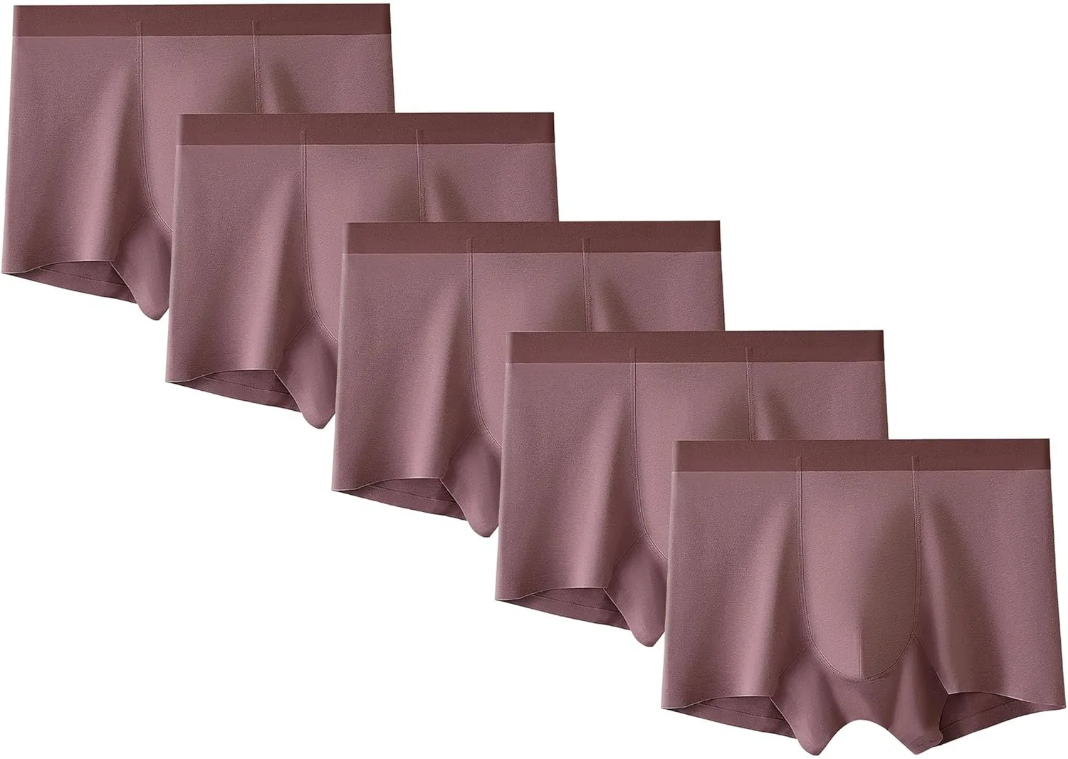 Боксеры хлопковые мужские, Red Coffee-5pc
