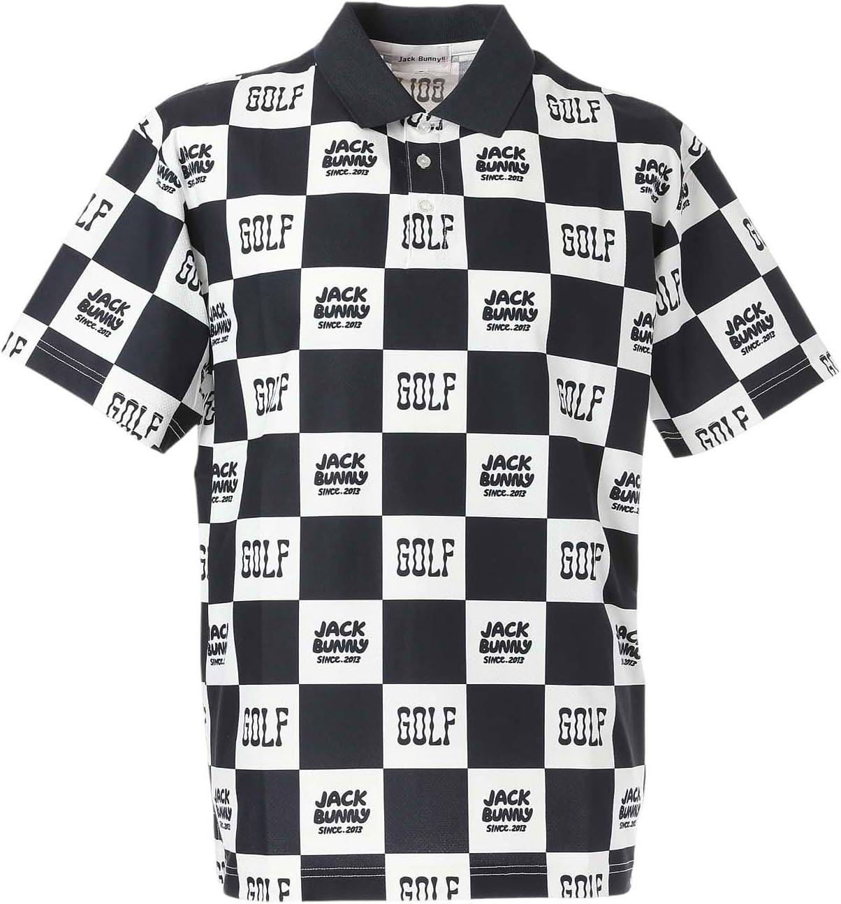 

Мужская поло-рубашка Jack Bunny 262-5160313 с коротким рукавом (вышитый логотип, быстросохнущая, дышащая, для игры в гольф), темно-синий