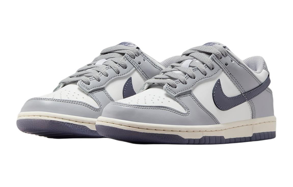 Dunk Low Platinum Tint Light Carbon GS Nike, темно-серый — фото 4