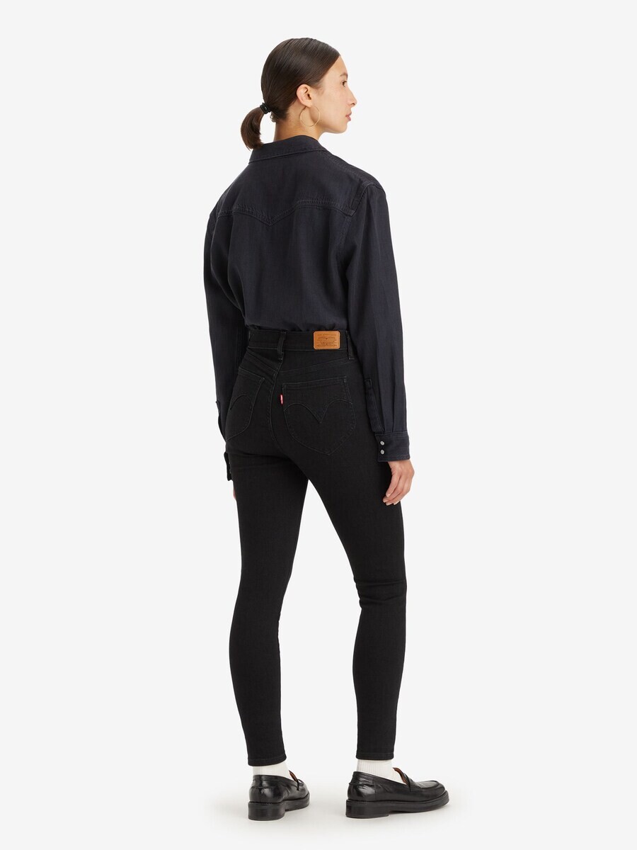 Джинсы скинни LEVI'S  RETRO HIGH SKINNY, ночная синяя — фото 4