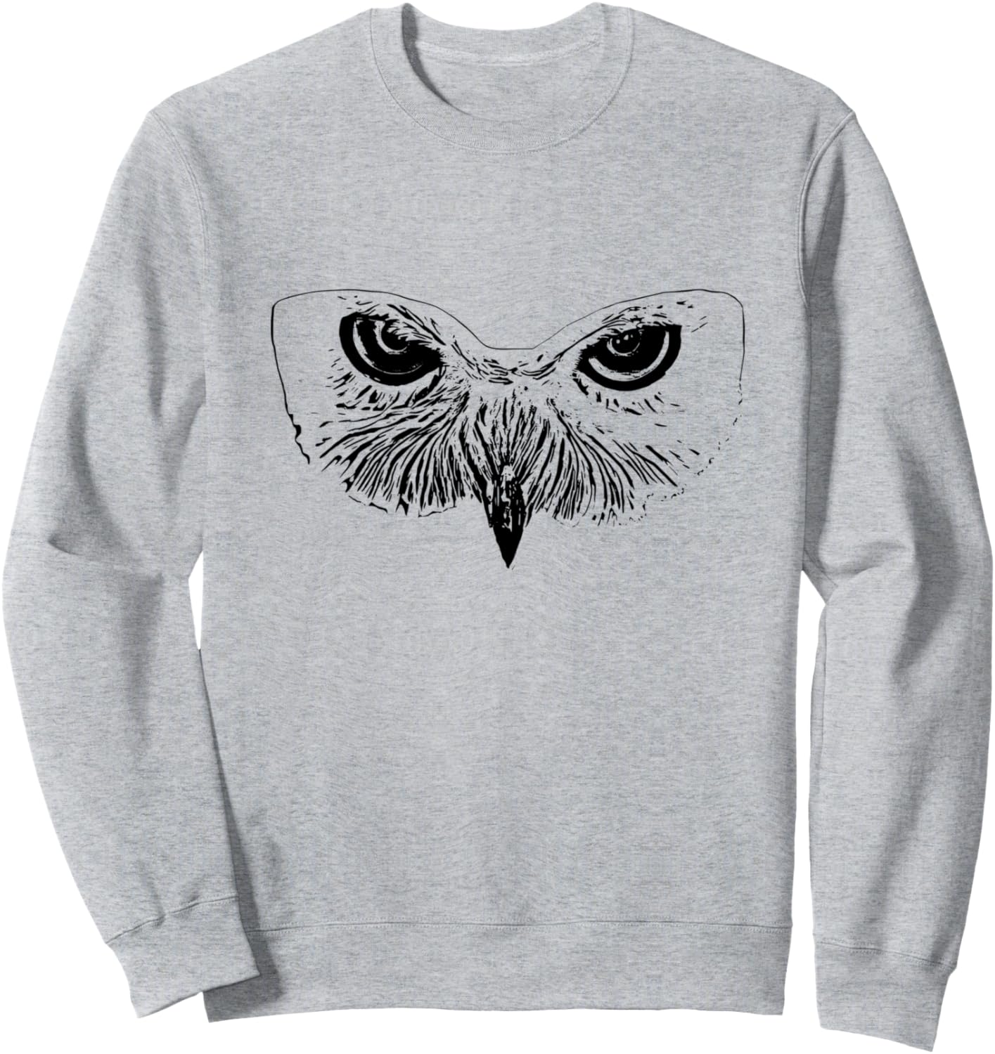 

Толстовка с изображением совы и хищной птицы Owl Bird Of Prey - Gifts For Men, Women, Kids, Boys, Girls, серый