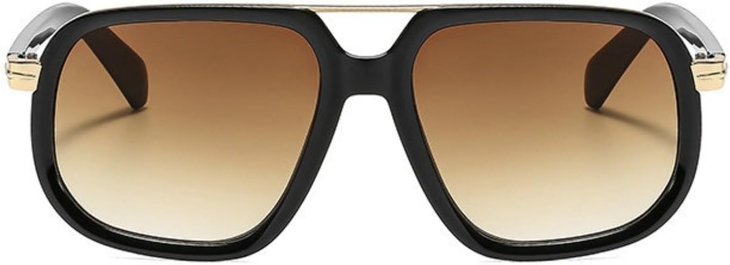 

Солнцезащитные очки Willochra Retro Oversized Square для женщин, модный дизайн, градиентные линзы, защита от УФ-излучения UV400, солнцезащитные очки Pilot черного цвета для мужчин, C5