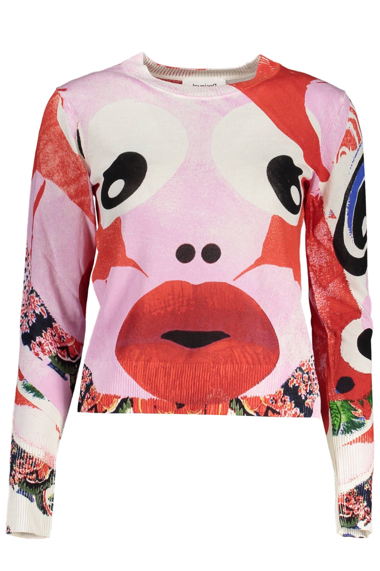 

Женский свитер Desigual Chic с контрастными деталями, розовый