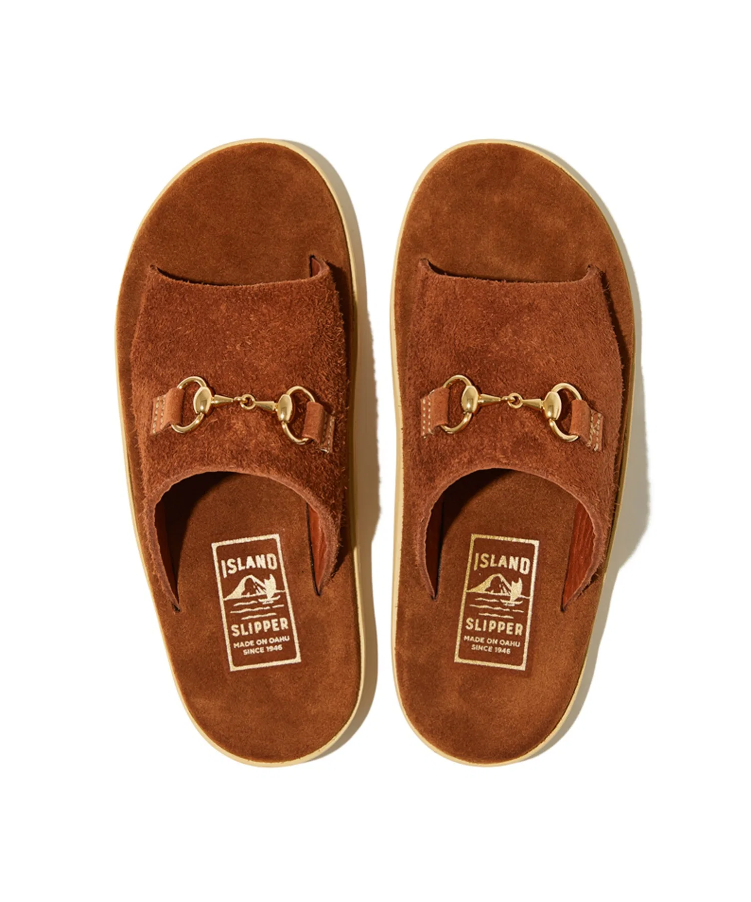 Мужские и женские сандалии ISLAND SLIPPER с золотистой пряжкой