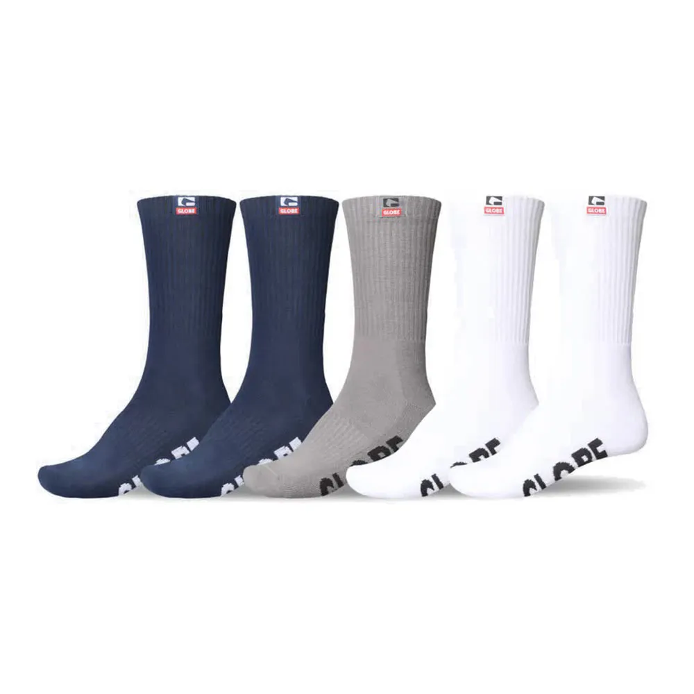 

Носки Globe Woven Logo Hi crew 5 pairs, разноцветный