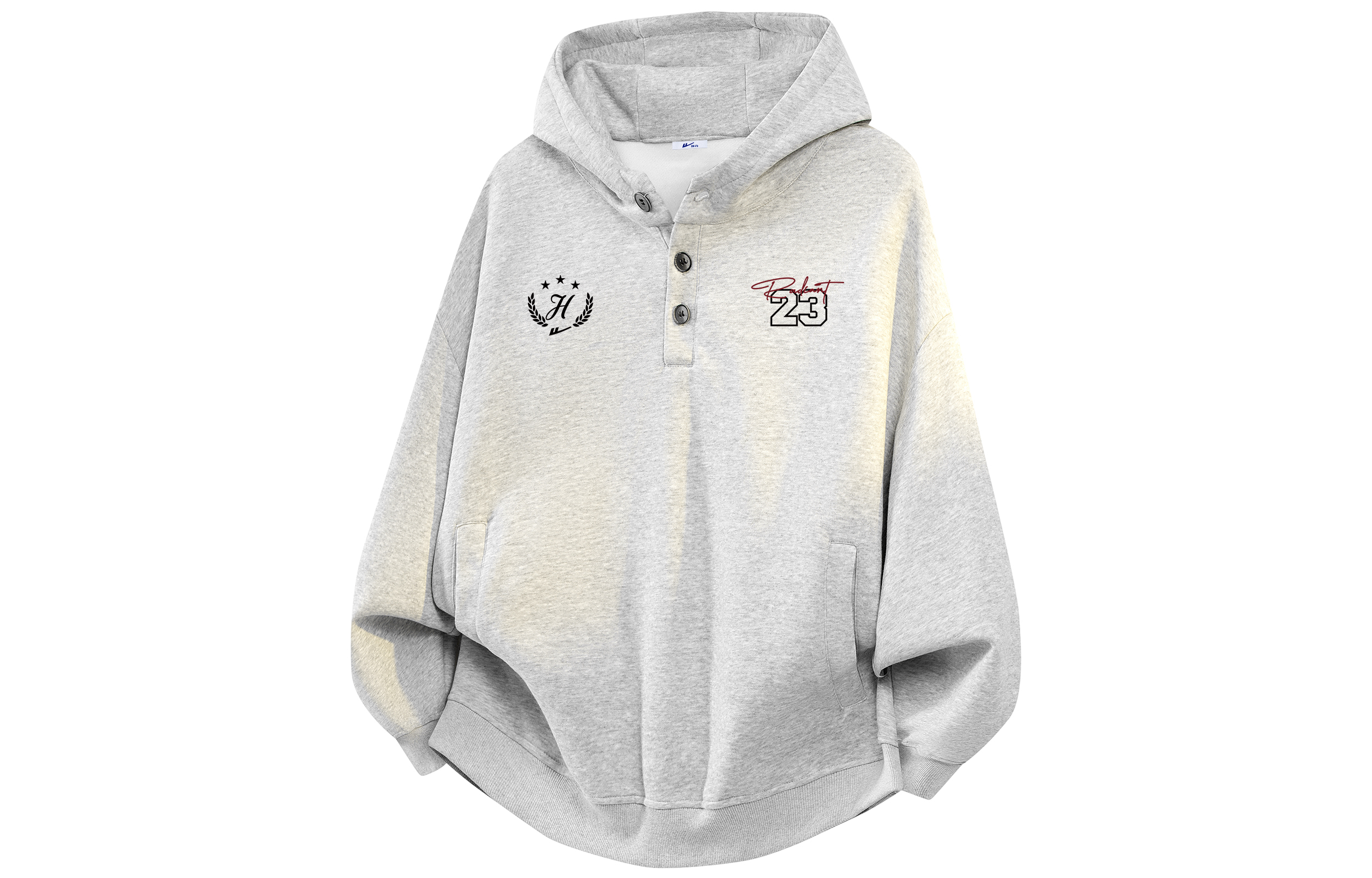 

Толстовка Unisex Hooded Moderate Regular WARRIOR, светло-серый