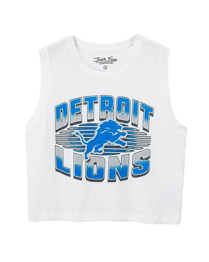 

Женская майка NFL Detroit Lions от Junk Food Clothing, белый