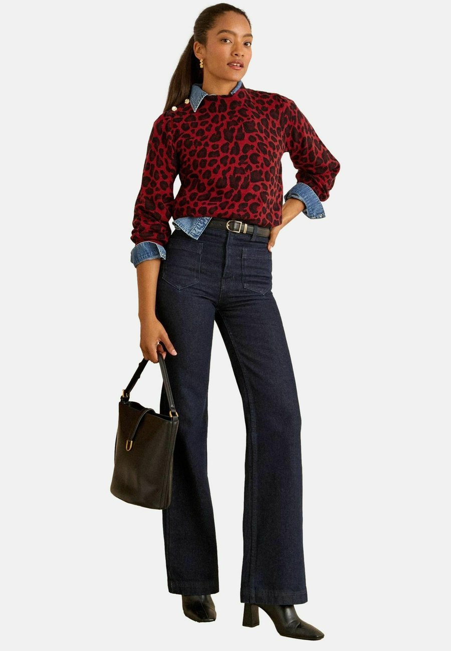 

Джемпер Love & Roses Jumper, Burgundy Red Animal/Red