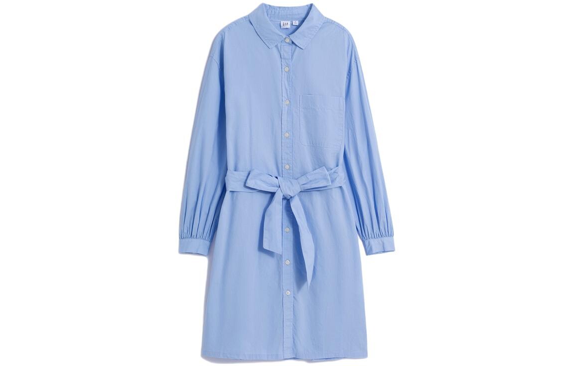 

GAP Женское платье с длинными рукавами, цвет Blue