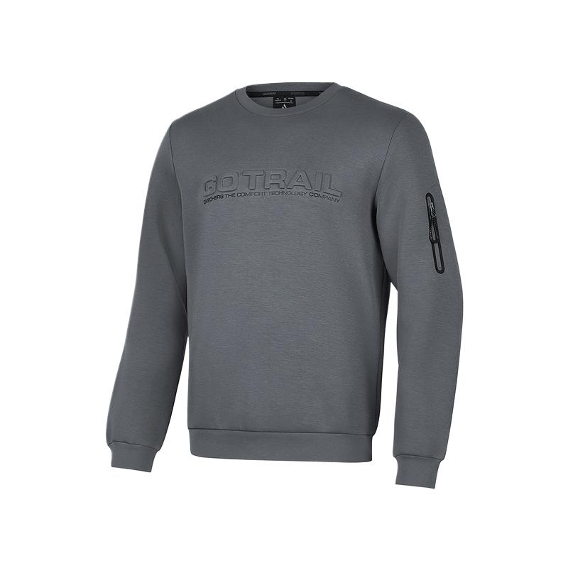 

Горная и дикая серия худи мужская seed gray Skechers, серый