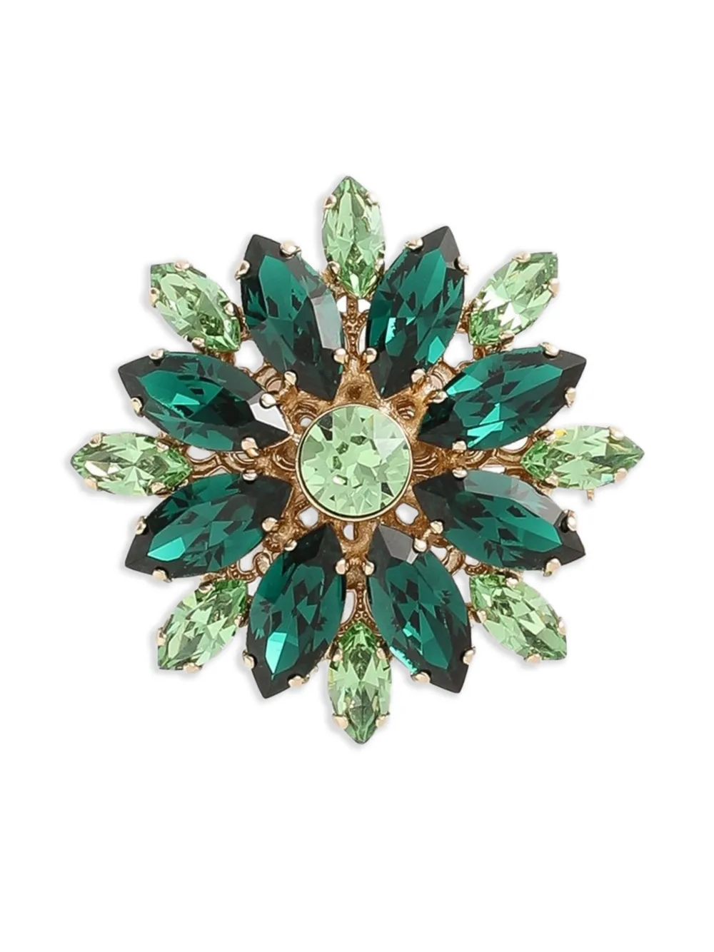 

Брошь с кристаллами DOLCE & GABBANA, зеленый