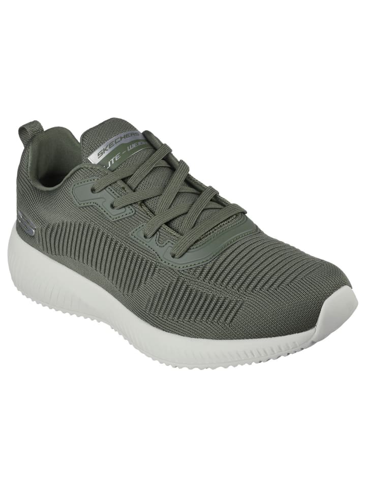 Кроссовки женские Skechers текстильные, оливковый