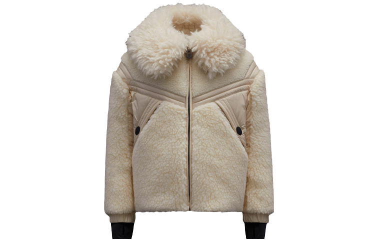 

Детская утепленная куртка Moncler, бежевая