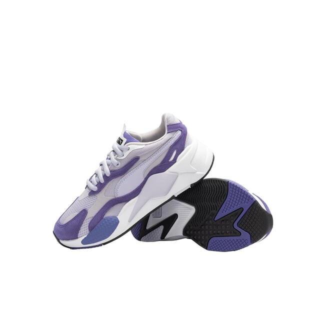 Фиолетовые женские синтетические кроссовки Rs X3 со шнуровкой 372884 08 Puma, фиолетовый — фото 4