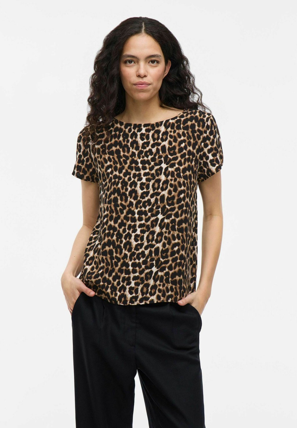 

Блуза SHORT SLEEVED ROUND NECK VILA, песочный