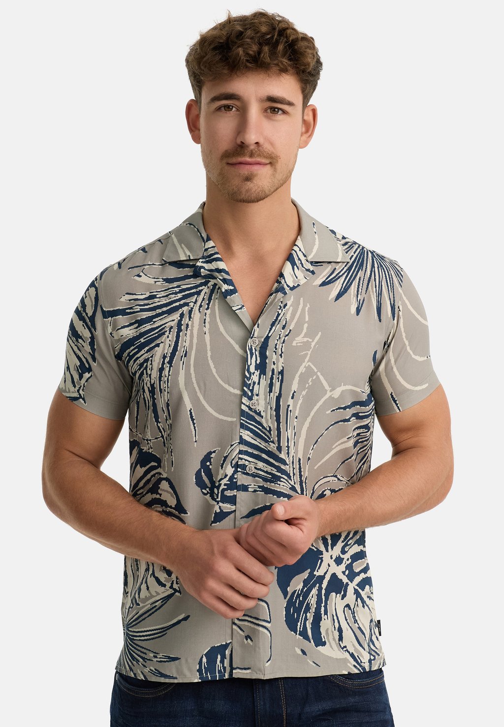 

Рубашка KURZARM MILKY INDICODE JEANS, бежевый