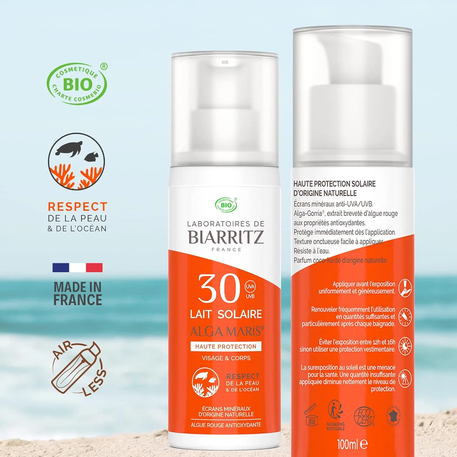Органическое солнцезащитное молочко SPF30 «ALGA MARIS» от algamaris Laboratoires De Biarritz — фото 2