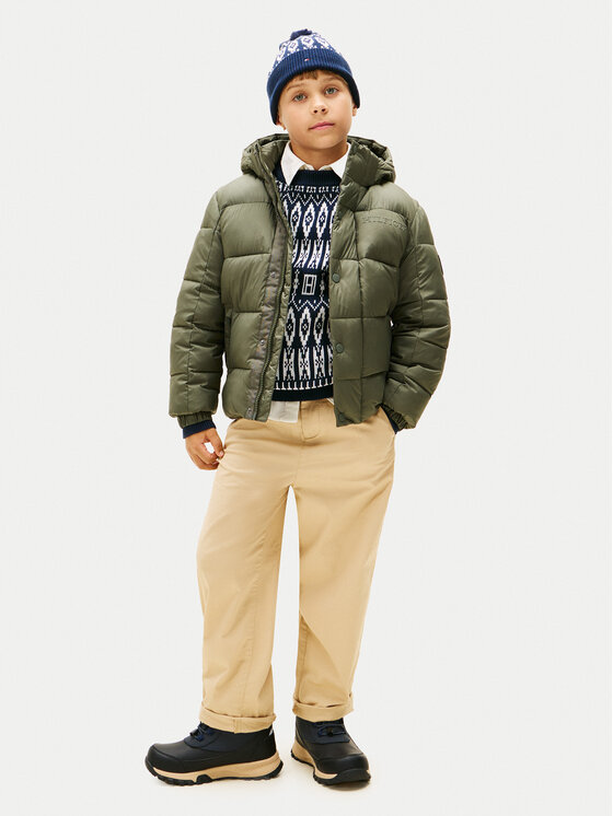 Зимняя куртка regular fit KB0KB10093 D Tommy Hilfiger, зеленый — фото 2