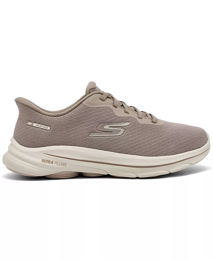 Женские слипоны: Go Walk 8 - Nadia Slip-On Walking Sneakers от Finish Line Skechers, загар/бежевый — фото 3