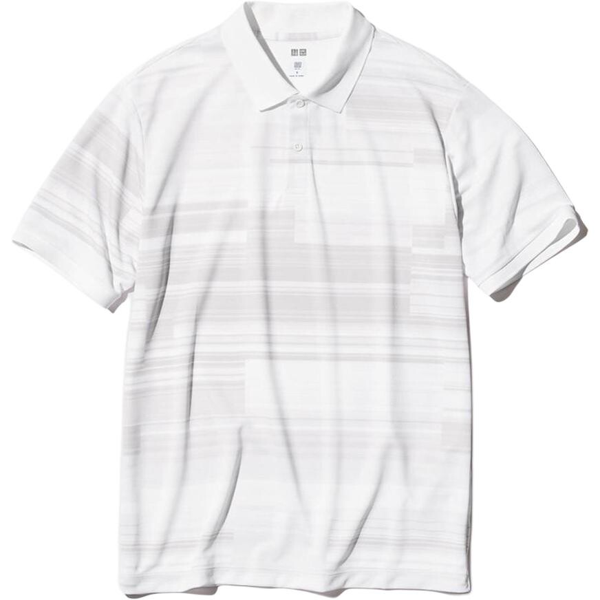 

Рубашка поло мужская молочно-белая Uniqlo, слоновая кость
