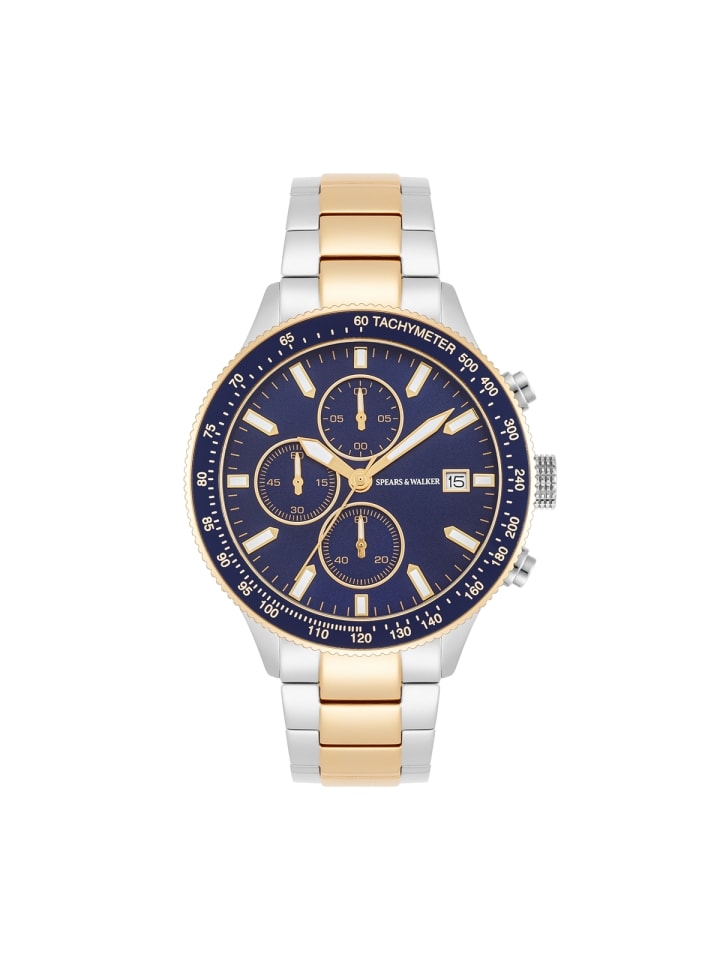 

Spears & Walker Часы из нержавеющей стали в серебристо-желтом золотом исполнении