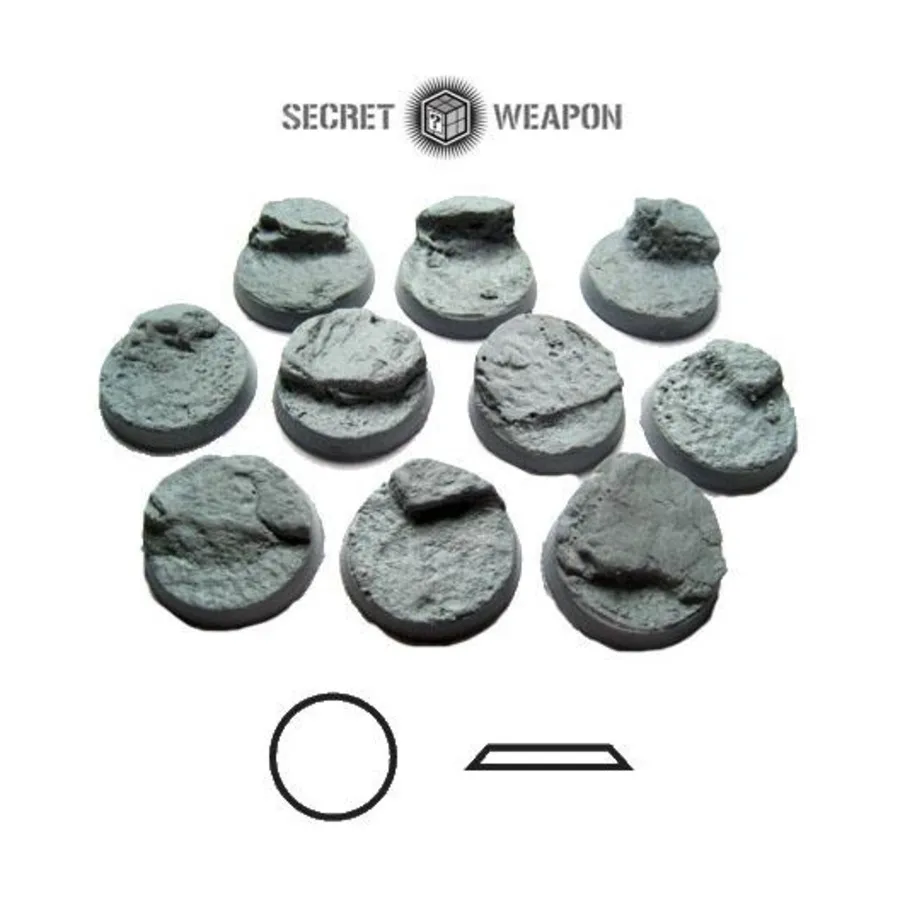 

Скошенные основания 25 мм № 1 — Desert Mesa, Miniature Bases - Desert Mesa