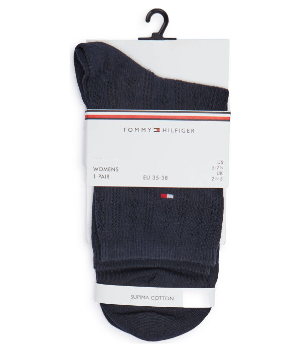 Носки женские Tommy Hilfiger хлопковые, синий — фото 2