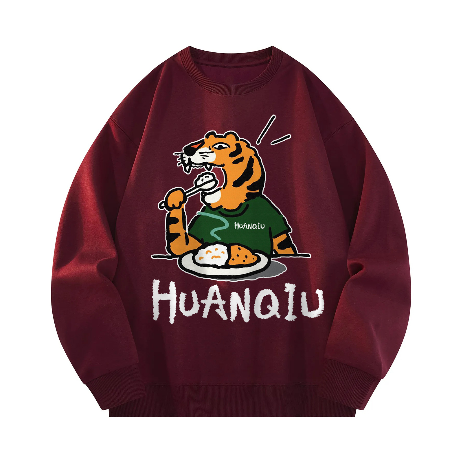 

Свитшот Unisex Crew Neck Moderate Heavyweight HUANQIU, burgundy