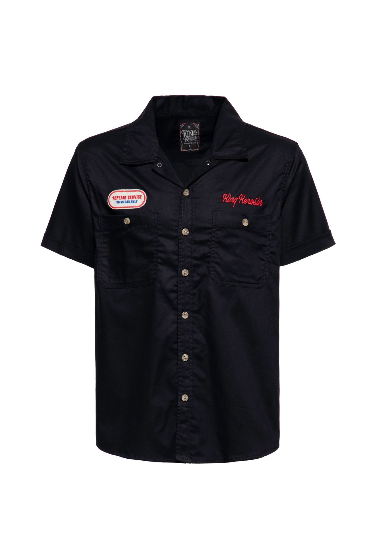 

Рубашка с короткими рукавами и нашивкой Speed ​​Kings на спине KING KEROSIN, черный