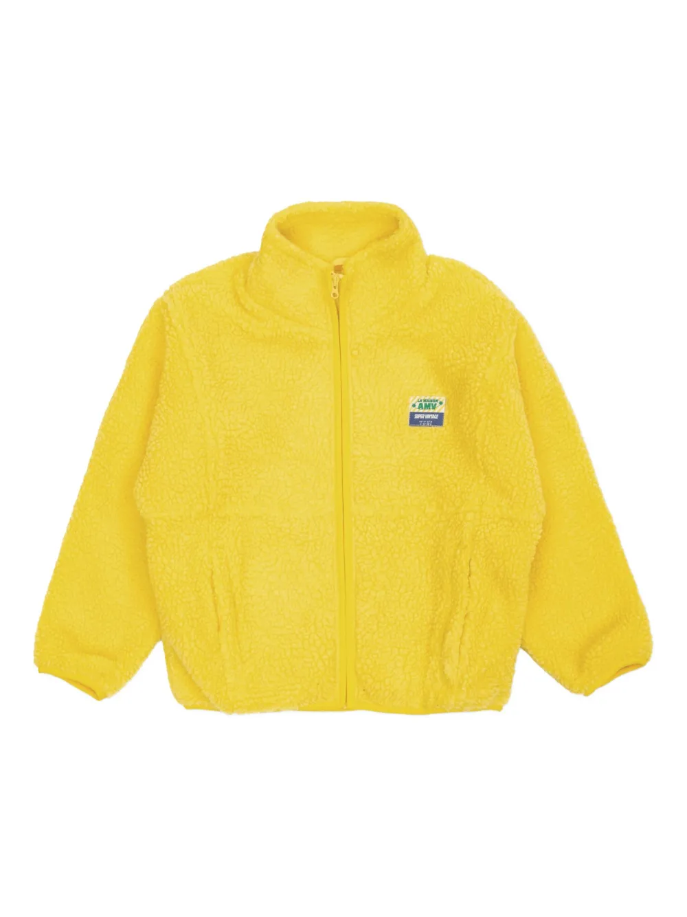 

Флисовая куртка на молнии American Vintage Kids, желтый