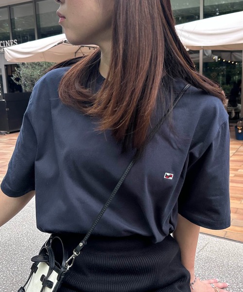 

Футболка с коротким рукавом, мини-логотип Flag SETUP7, H by Figer, темно-синий