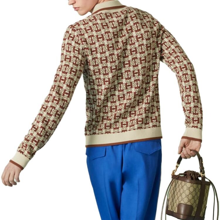 Рубашка поло мужская цвета слоновой кости Gucci, слоновая кость — фото 3