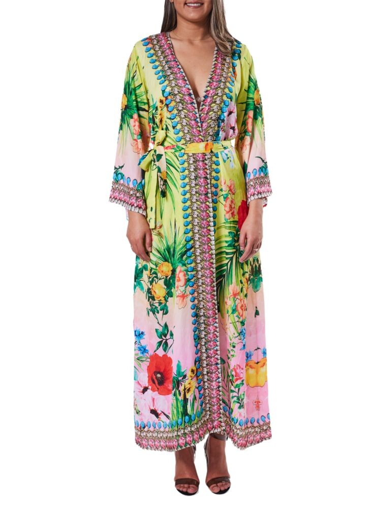 

Цветочный халат Ranee'S, цвет Green Multi