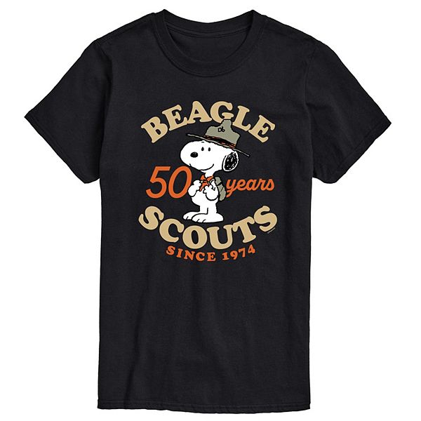 

Футболка с принтом Big & tall peanuts beagle scouts 50 years badge Licensed Character