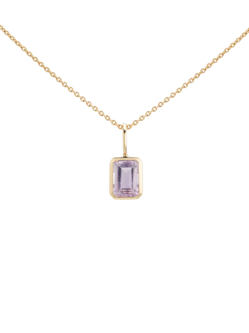 

18K yellow gold Dancing Drop amethyst pendant We by WHITEbIRD, фиолетовый