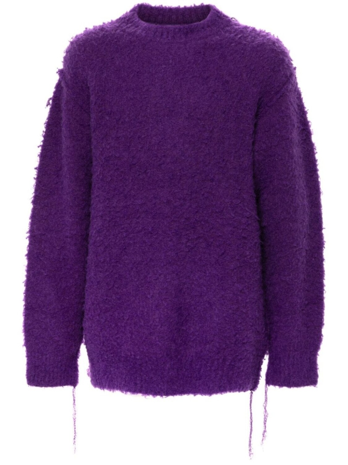 

Sacai свитер с бахромой, фиолетовый