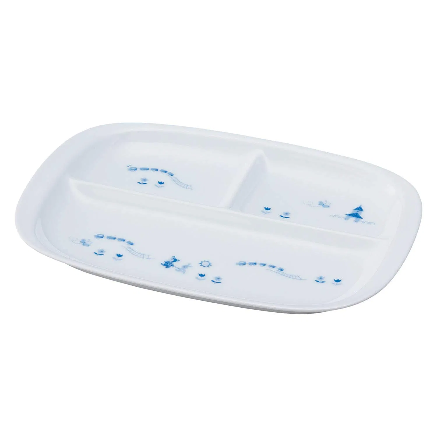 Детская тарелка для обеда «Light Step» 26 см, синяя, от Noritake