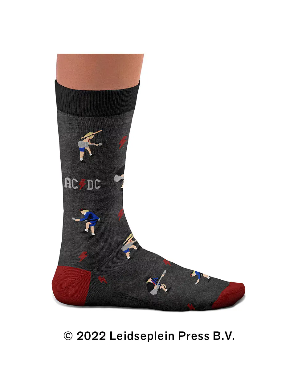 

Серые хлопковые носки ACDC Angus Young для мужчин SOCK AFFAIRS, красный