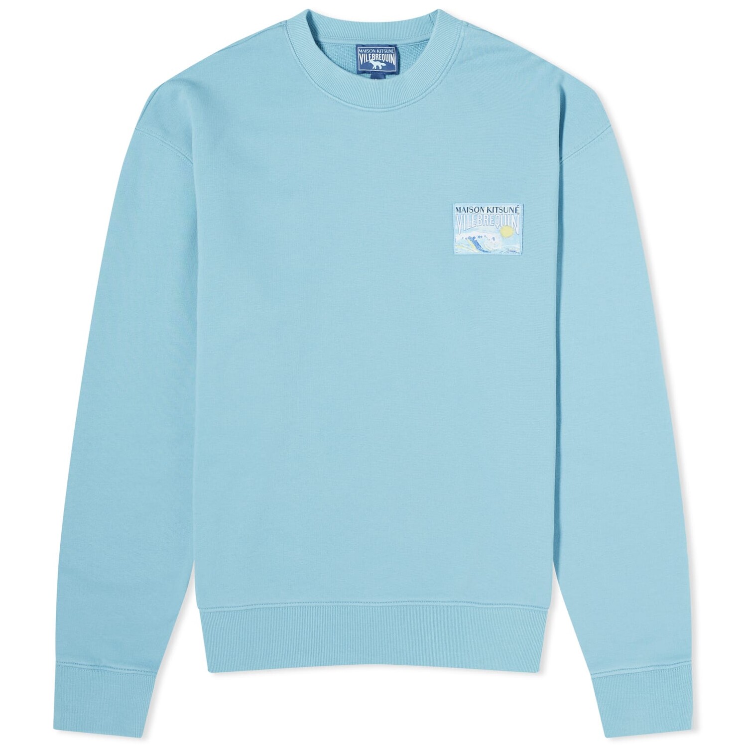 

Толстовка Maison Kitsuné X Vilebrequin Comfort Sweat, цвет Breeze