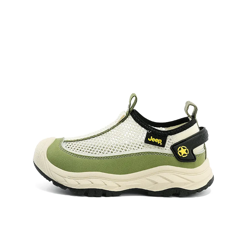 Детские кроссовки Low Top Jeep, Apple Green/Cherry Blossom Pink-Unlined Mesh — фото 4