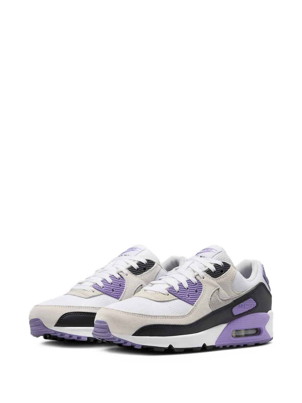 Кроссовки Air Max 90 White/Dusty Amethyst/Photon Dust/Light Smoke Grey Nike, нейтральный — фото 2