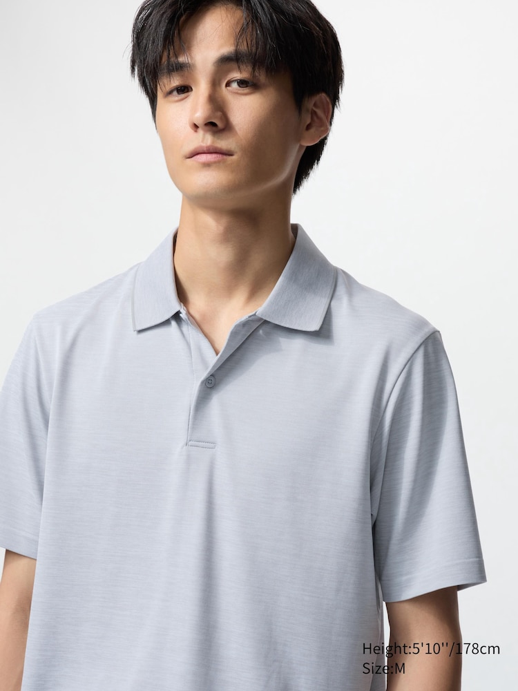 

Рубашка поло dry-ex Uniqlo, цвет 03 серый
