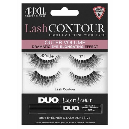 

Lash Contour Style 371 с Duo Line It Lash It Черный клей для ресниц — упаковка из 2 шт., Ardell