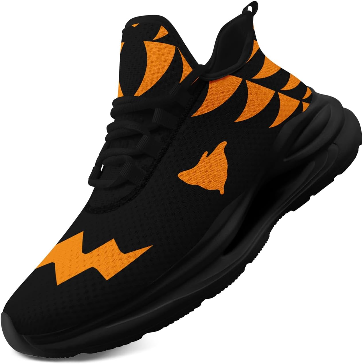 

Мужские кроссовки с готическим черепом - дышащие сетчатые кроссовки для бега по тропе, повседневные и спортивные кроссовки для женщин Coolcustomize, оранжевый