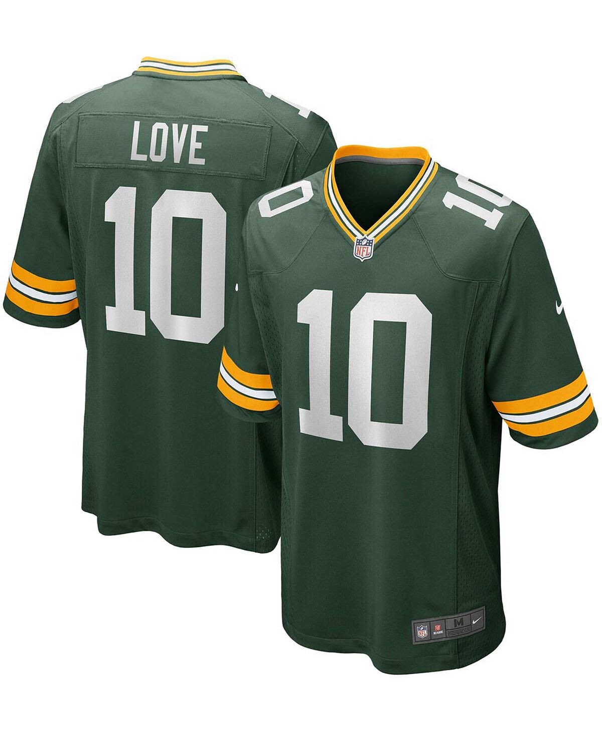 

Мужское игровое джерси Jordan Love Green Green Bay Packers Nike