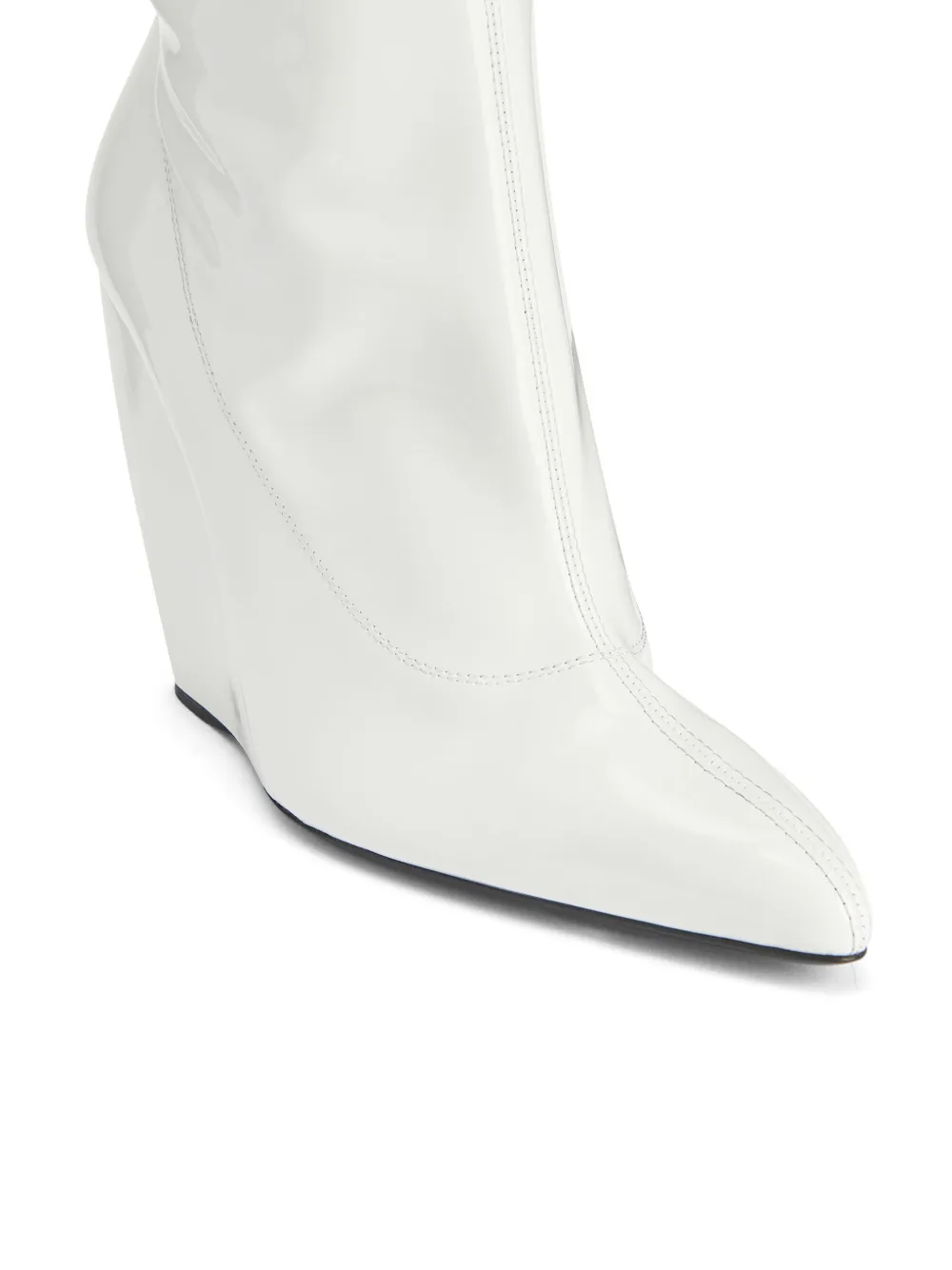 Ботфорты Preety 105 с заостренным носком Giuseppe Zanotti, белый — фото 4