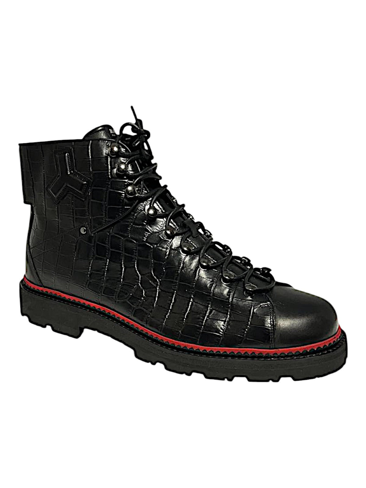 

Bally Madigan 6234385 Мужские черные ботинки из телячьей кожи с тиснением