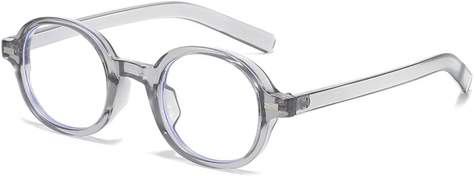 

Круглые солнцезащитные очки для женщин, модные, с прозрачными линзами с градиентом, защита от УФ-излучения UV400; мужские солнцезащитные очки в стиле ретро-панк с заклепками SKFGNX, Gray Clear