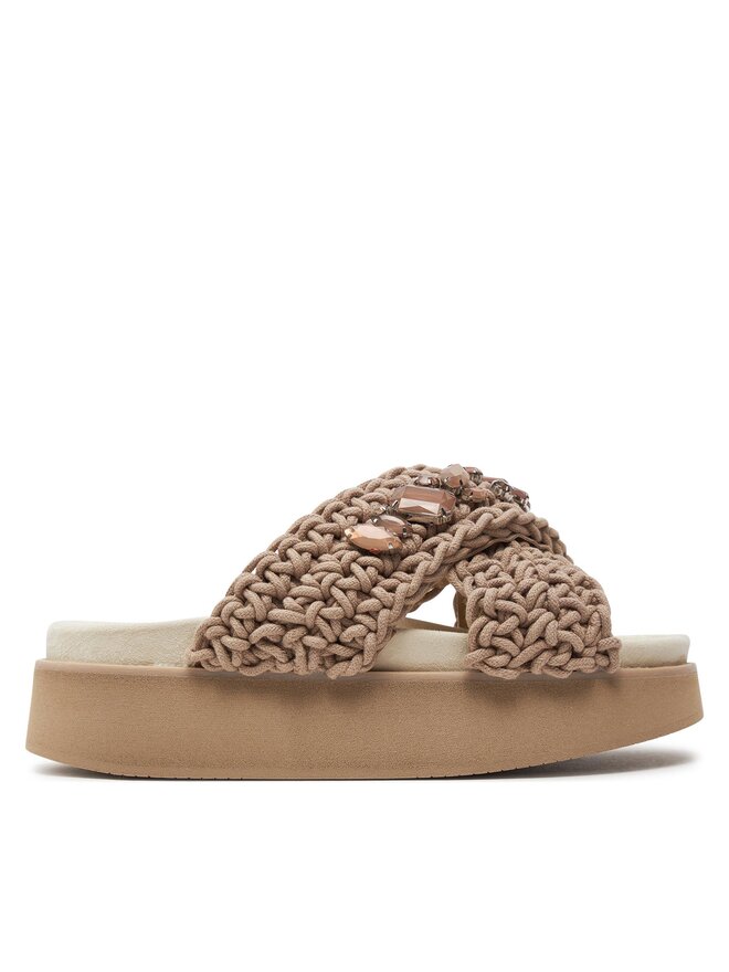 Мюли Woven Stones Platform 70103-106 Inuikii, коричневый
